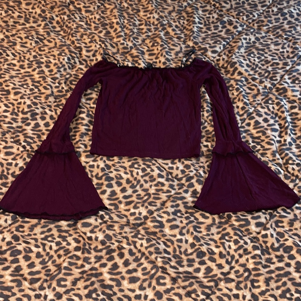 Forever 21 longsleeve flared crop top